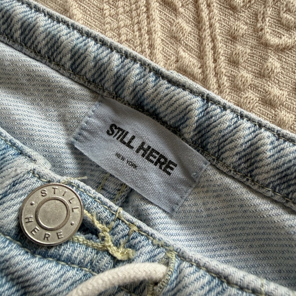 Still Here - Cool Light Blue Wide Leg Jeans - Picture 3 of 10